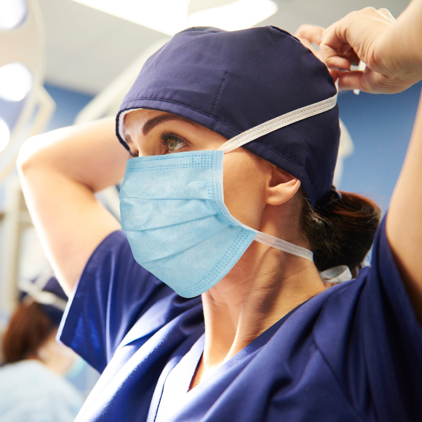 Disposable Tie On Face Mask - ASTM Level 3, Procedure Face Mask - Made in the USA